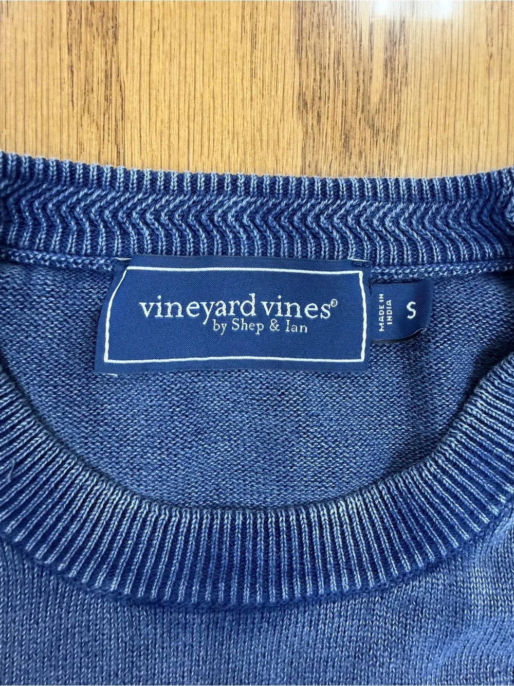 Lot Of 2 Vineyard Vines Lightweight Cotton Sweater Preppy Blue UNC S - 20 x 25